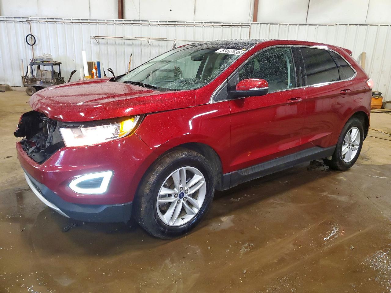 2015 Ford Edge Sel Red vin: 2FMTK4J90FBB15695