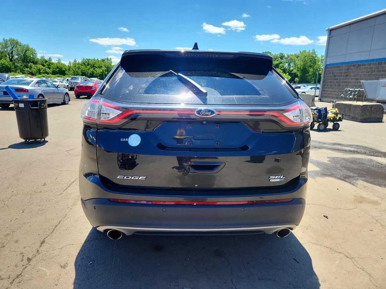 2015 Ford Edge Sel Black vin: 2FMTK4J90FBB24316
