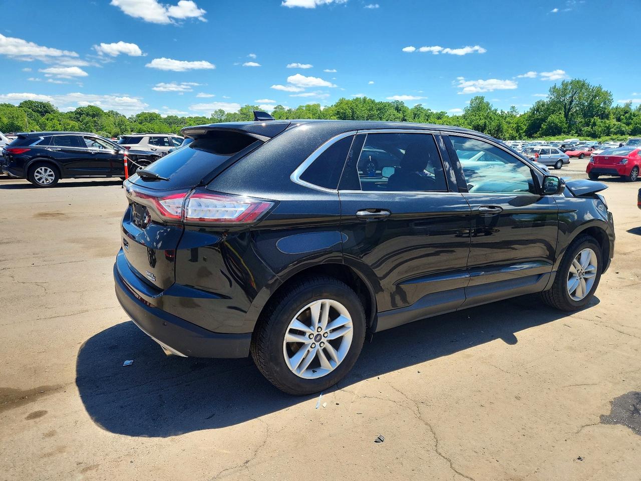 2015 Ford Edge Sel Black vin: 2FMTK4J90FBB24316