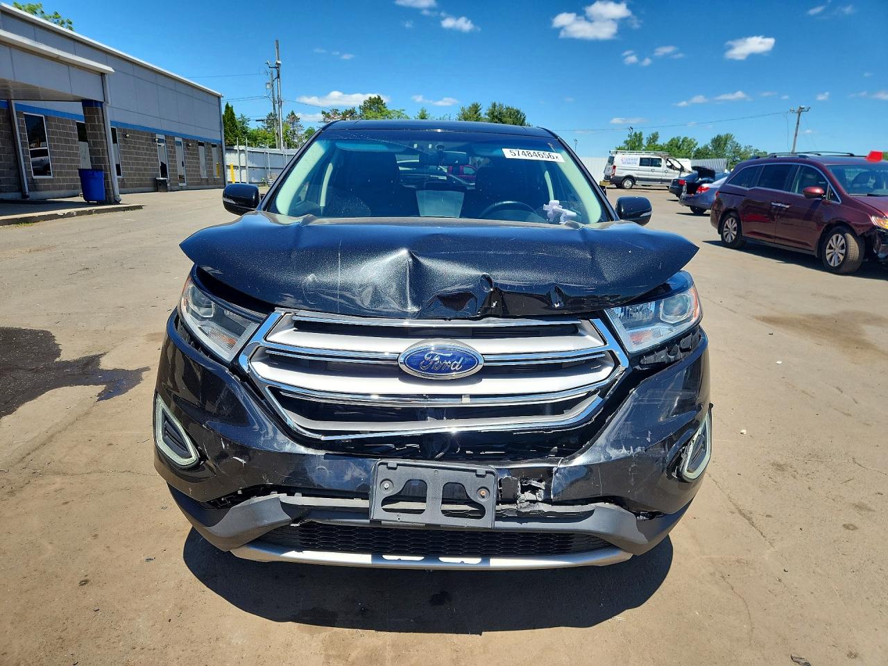 2015 Ford Edge Sel Black vin: 2FMTK4J90FBB24316