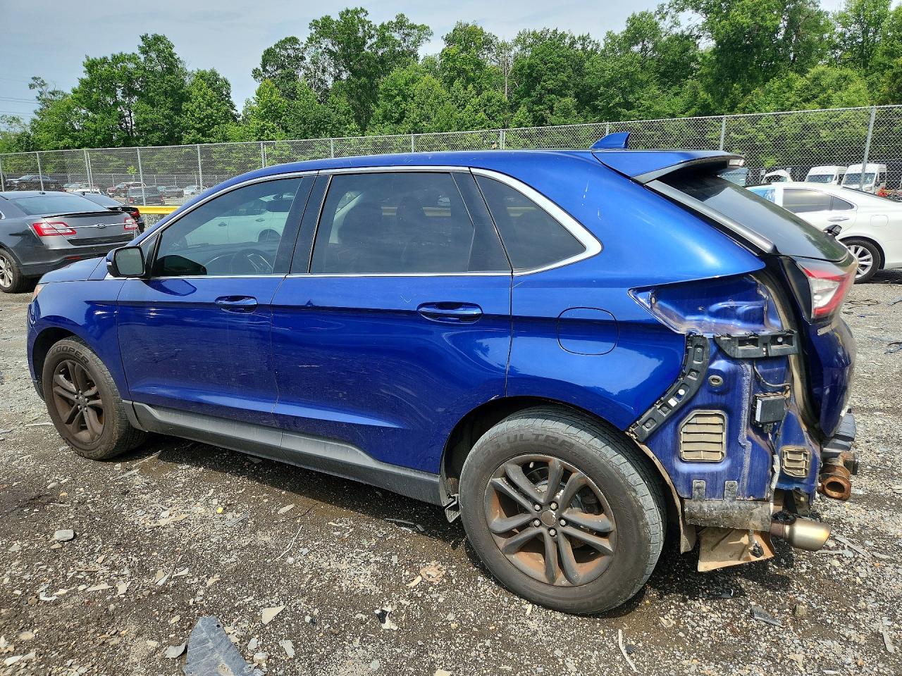 2015 Ford Edge Sel Blue vin: 2FMTK4J90FBB49684