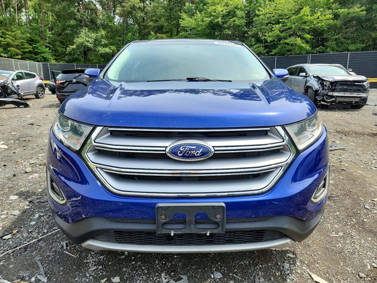 2015 Ford Edge Sel Blue vin: 2FMTK4J90FBB49684