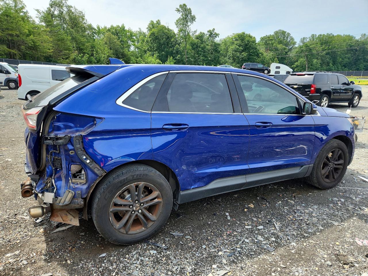 2015 Ford Edge Sel Blue vin: 2FMTK4J90FBB49684