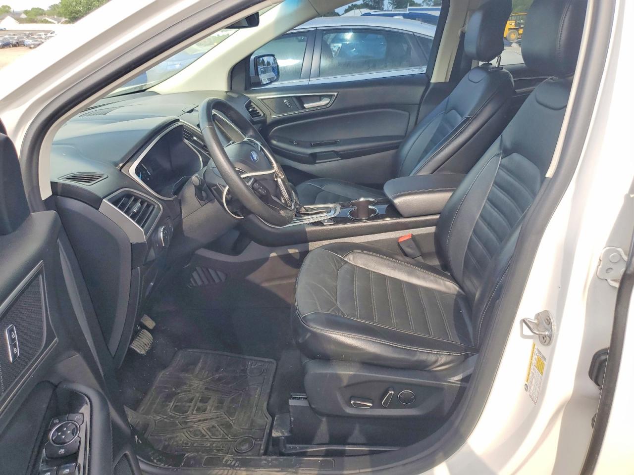 2015 Ford Edge Sel White vin: 2FMTK4J90FBB54433