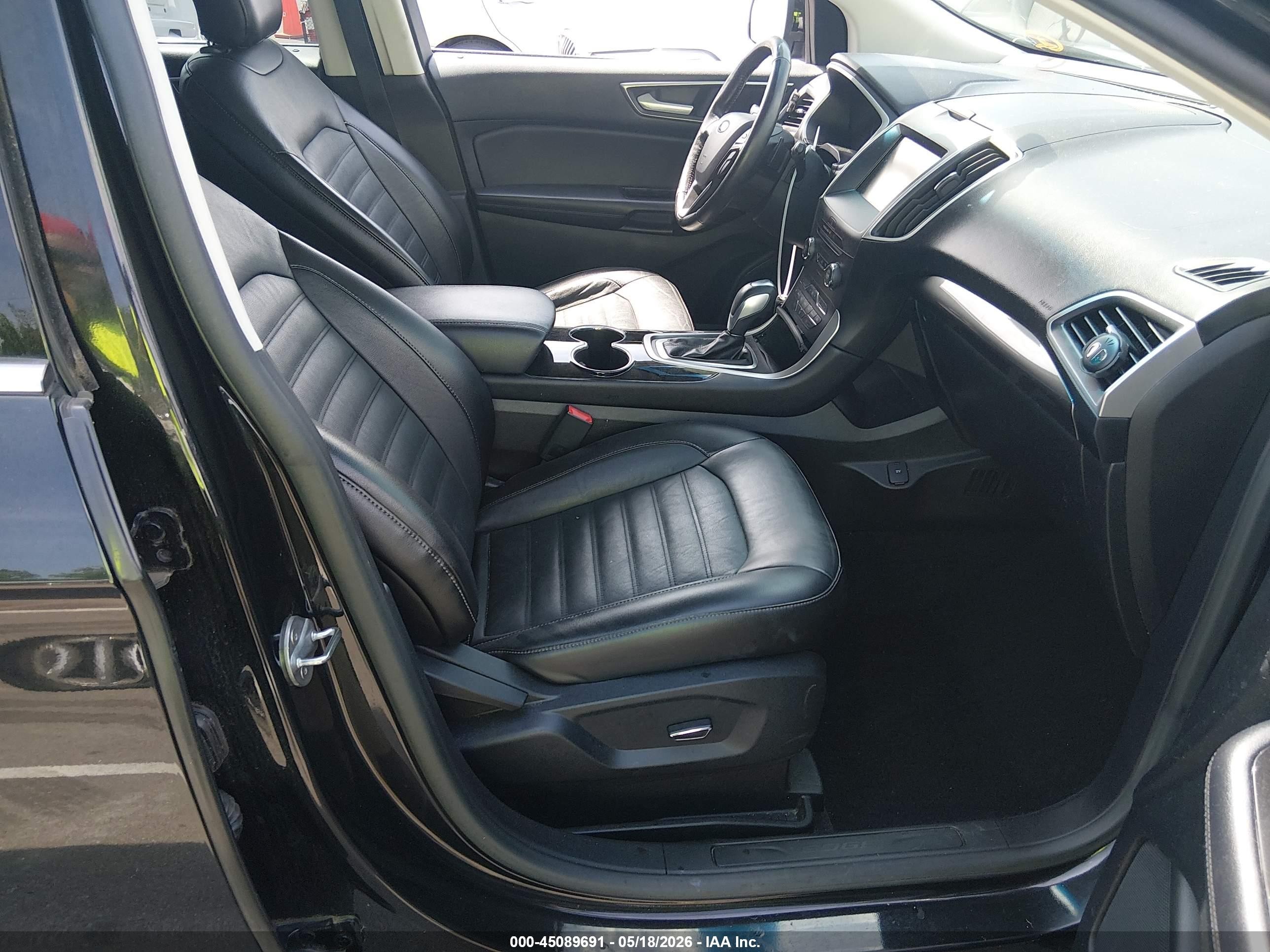 2015 Ford Edge Sel Black vin: 2FMTK4J90FBB91868