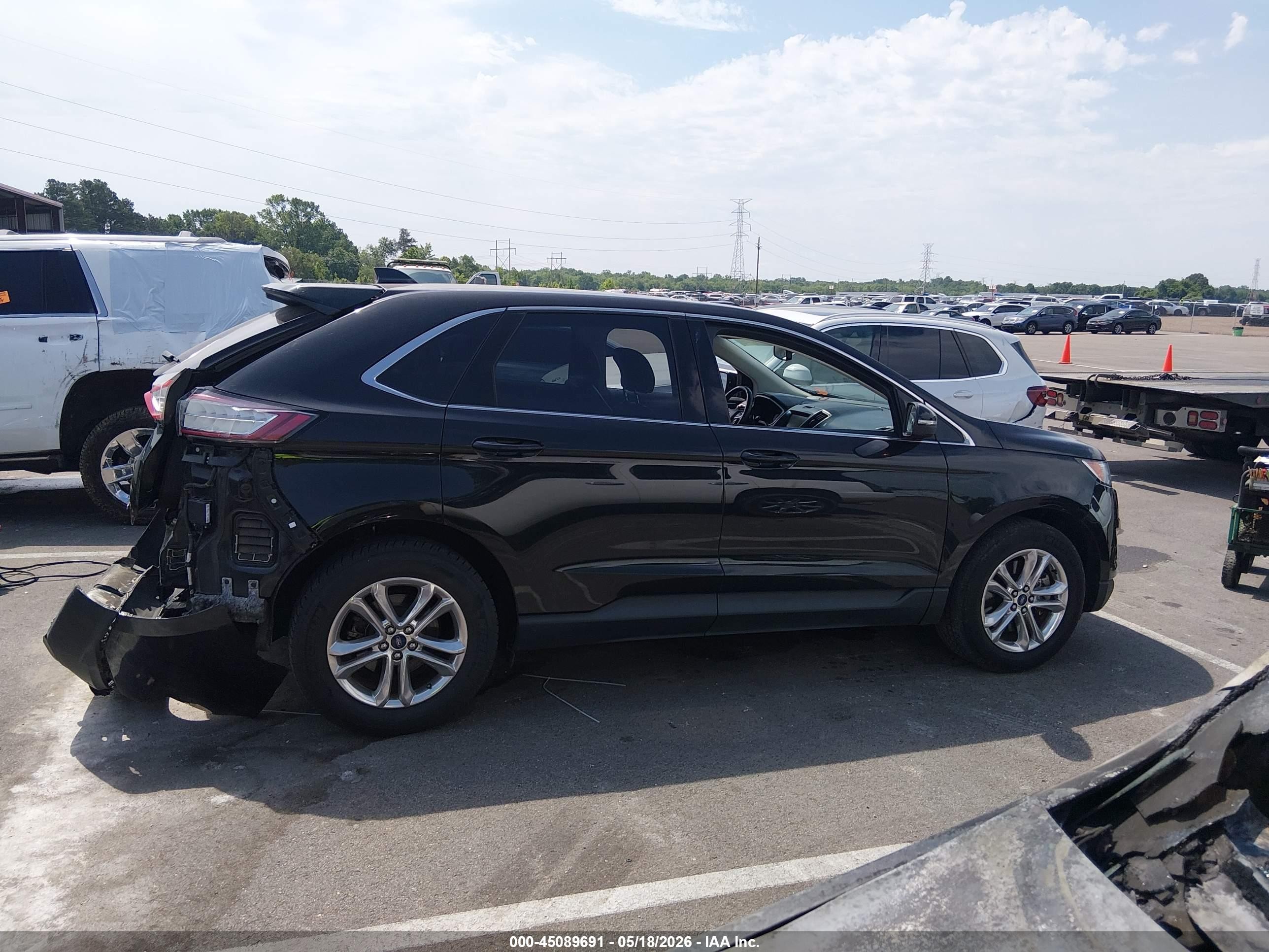 2015 Ford Edge Sel Black vin: 2FMTK4J90FBB91868