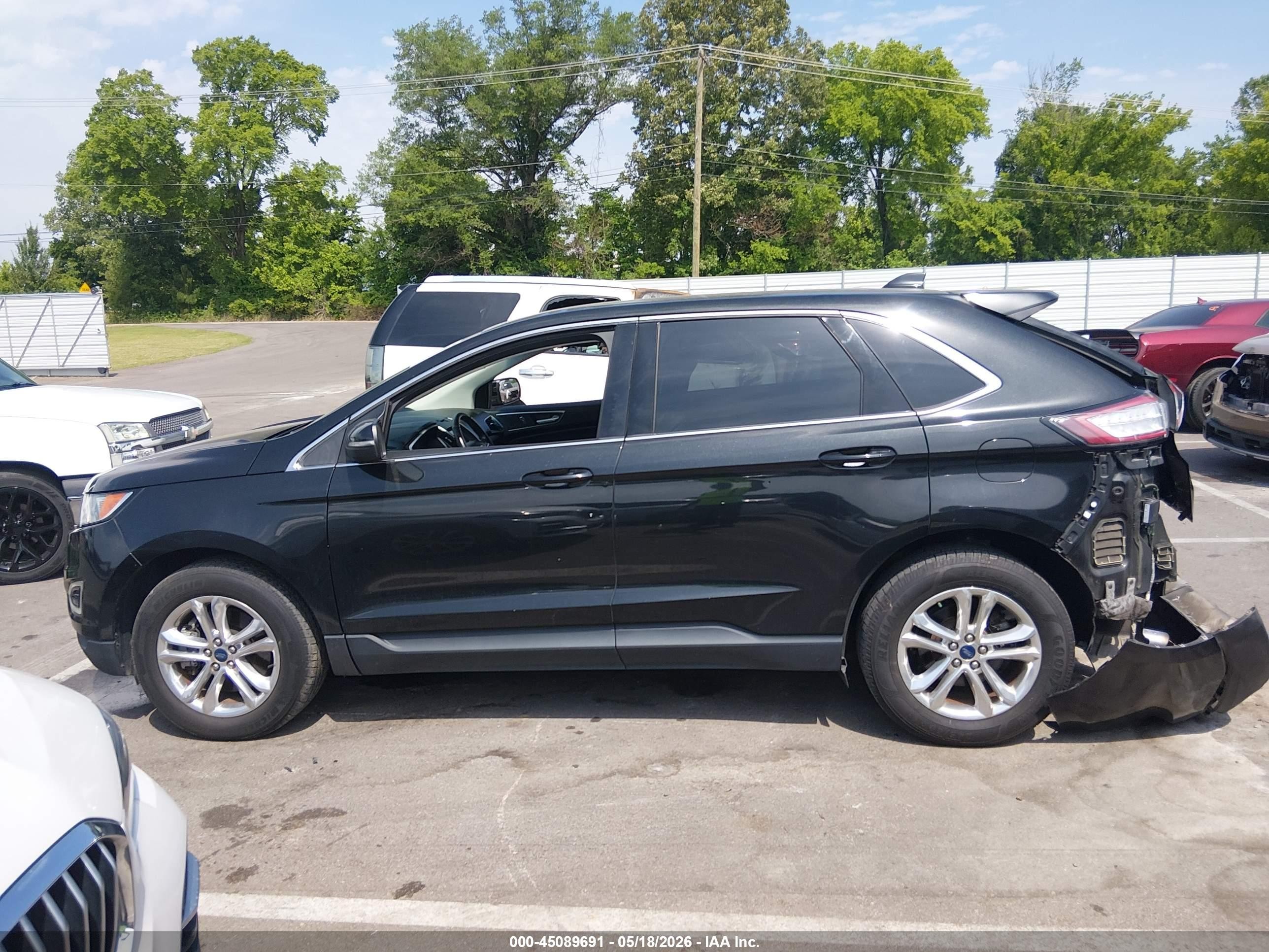 2015 Ford Edge Sel Black vin: 2FMTK4J90FBB91868