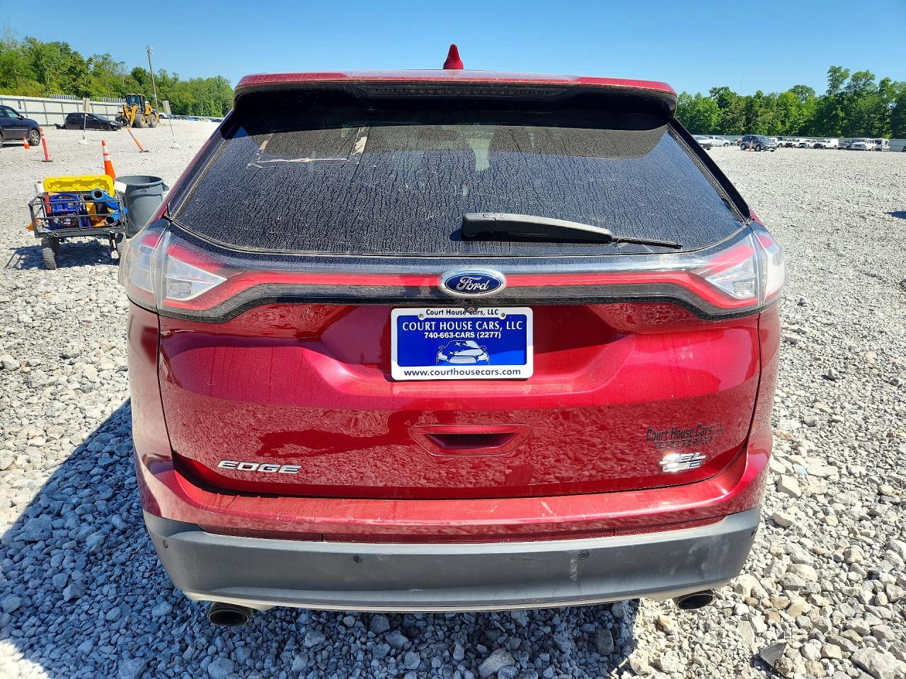 2015 Ford Edge Sel Красный vin: 2FMTK4J90FBC19670