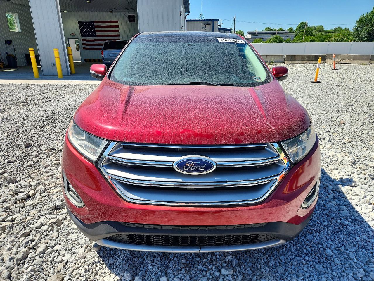 2015 Ford Edge Sel Красный vin: 2FMTK4J90FBC19670