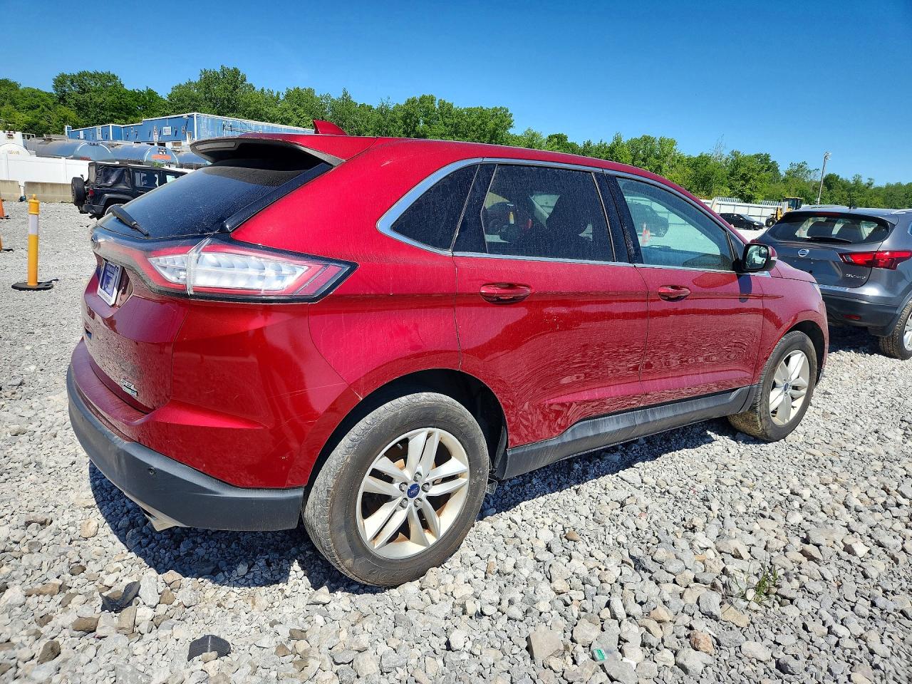 2015 Ford Edge Sel Красный vin: 2FMTK4J90FBC19670
