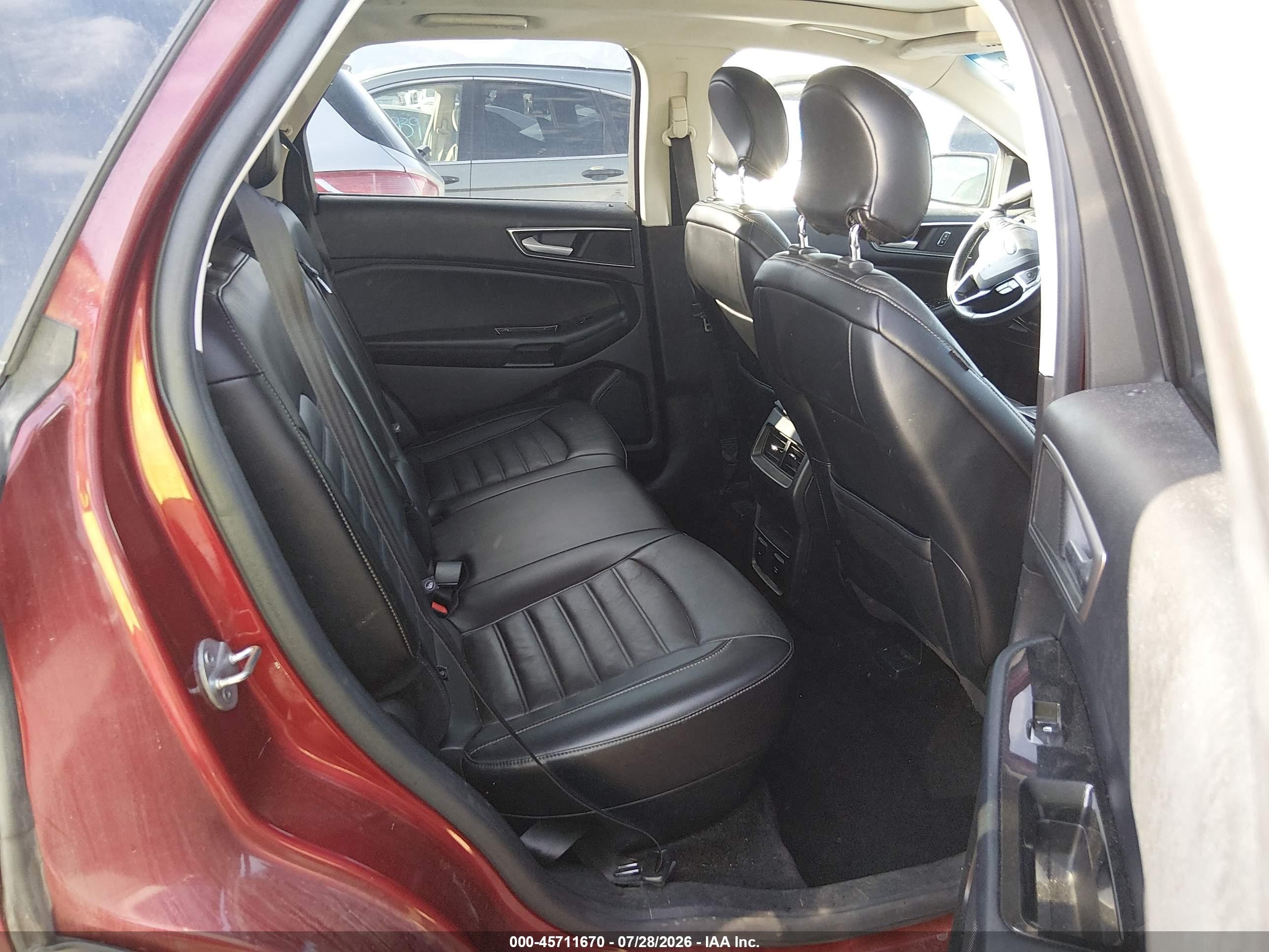2015 Ford Edge Sel Red vin: 2FMTK4J90FBC42222