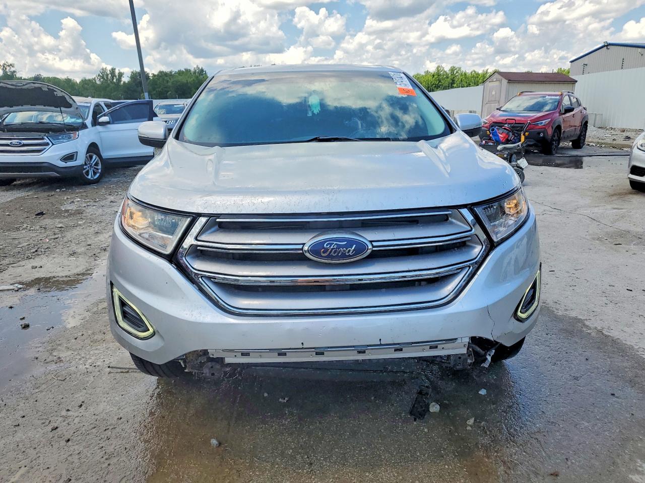 2015 Ford Edge Sel Silver vin: 2FMTK4J91FBB19092