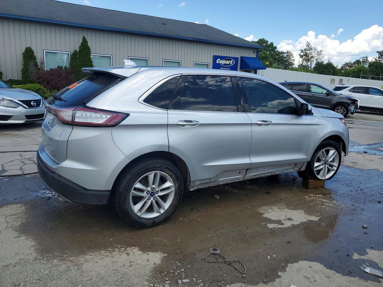 2015 Ford Edge Sel Silver vin: 2FMTK4J91FBB19092