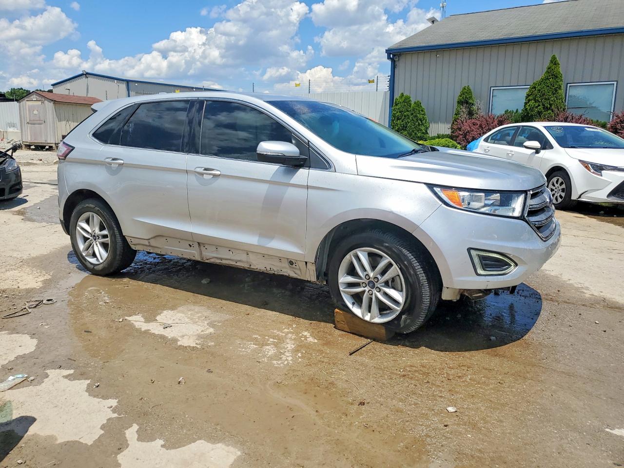 2015 Ford Edge Sel Silver vin: 2FMTK4J91FBB19092