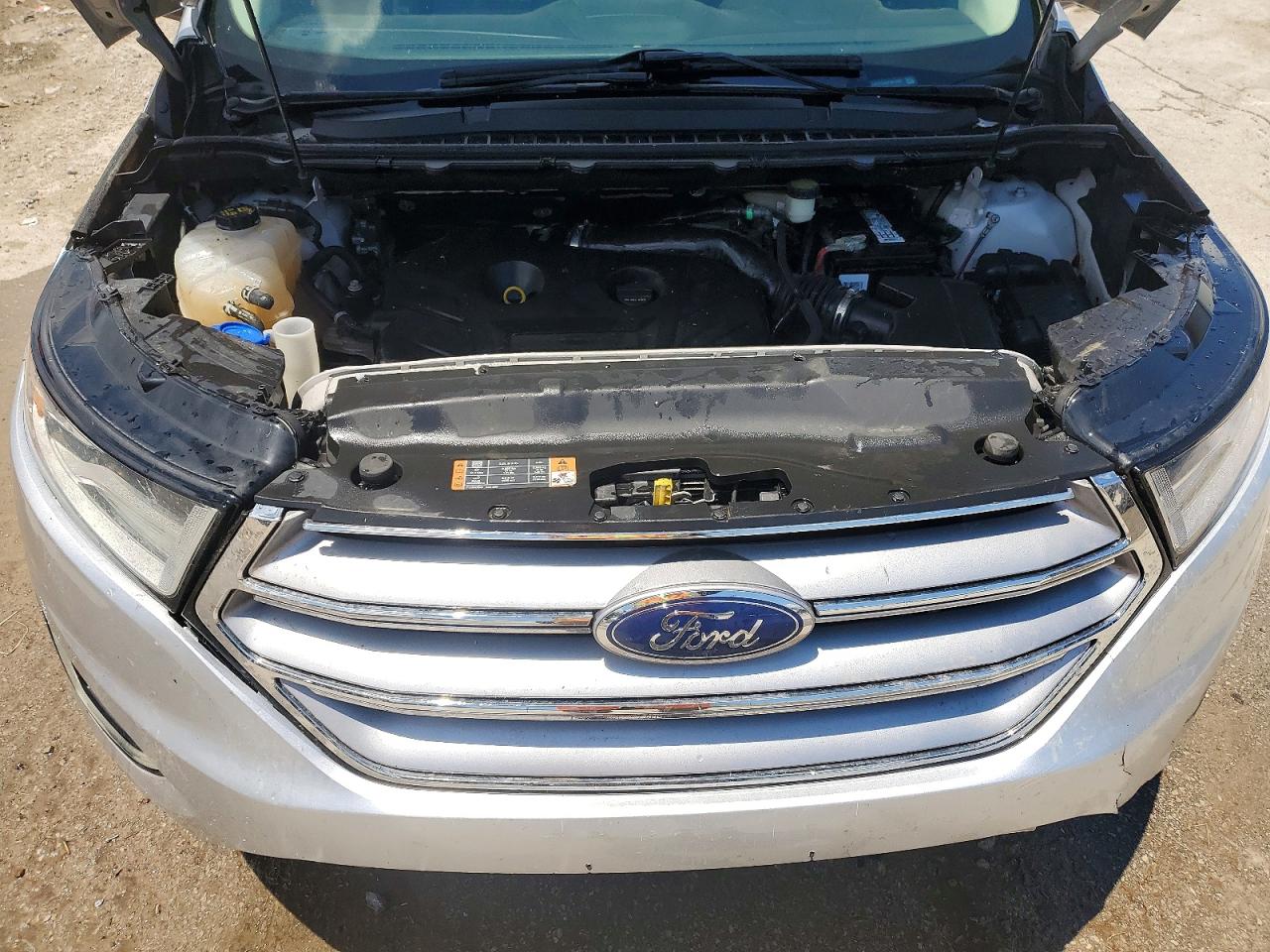 2015 Ford Edge Sel Silver vin: 2FMTK4J91FBB19092