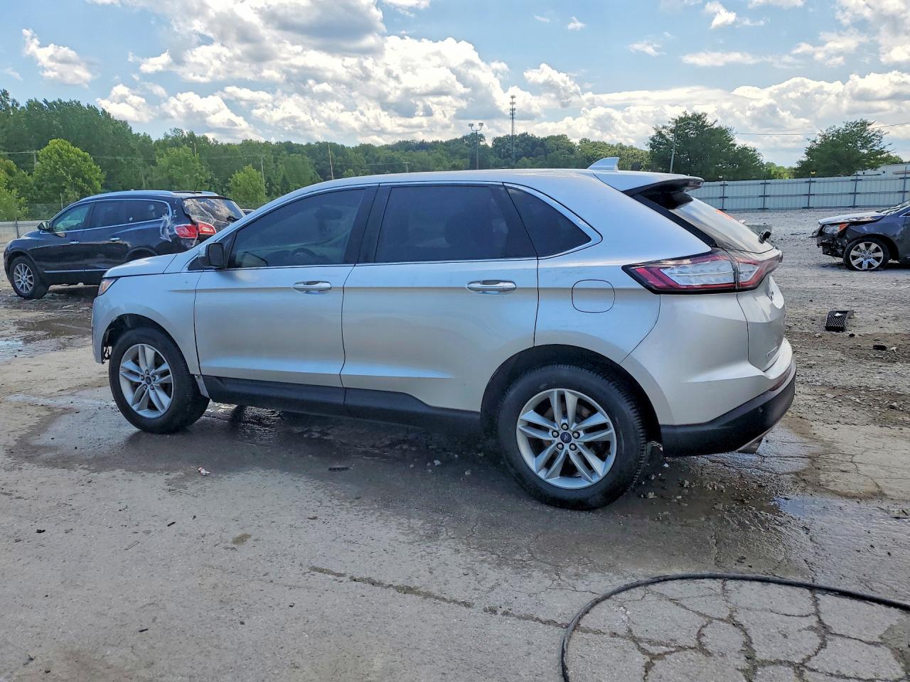 2015 Ford Edge Sel Silver vin: 2FMTK4J91FBB19092