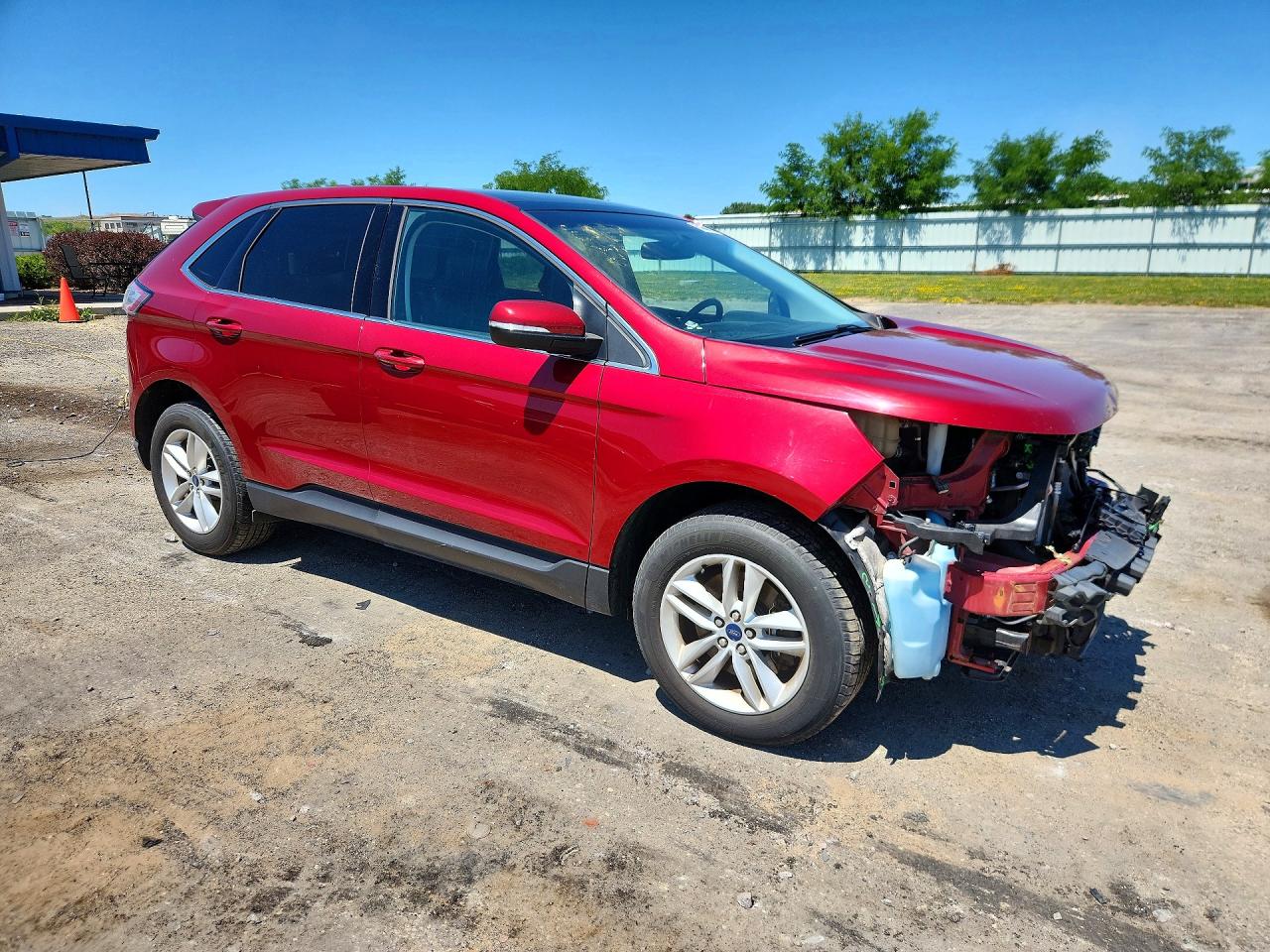 2015 Ford Edge Sel Red vin: 2FMTK4J91FBB25636