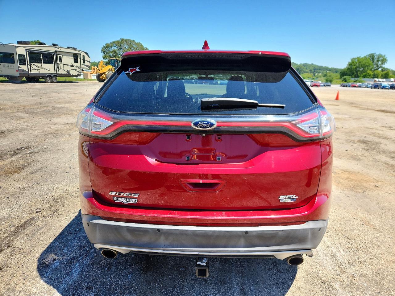 2015 Ford Edge Sel Red vin: 2FMTK4J91FBB25636