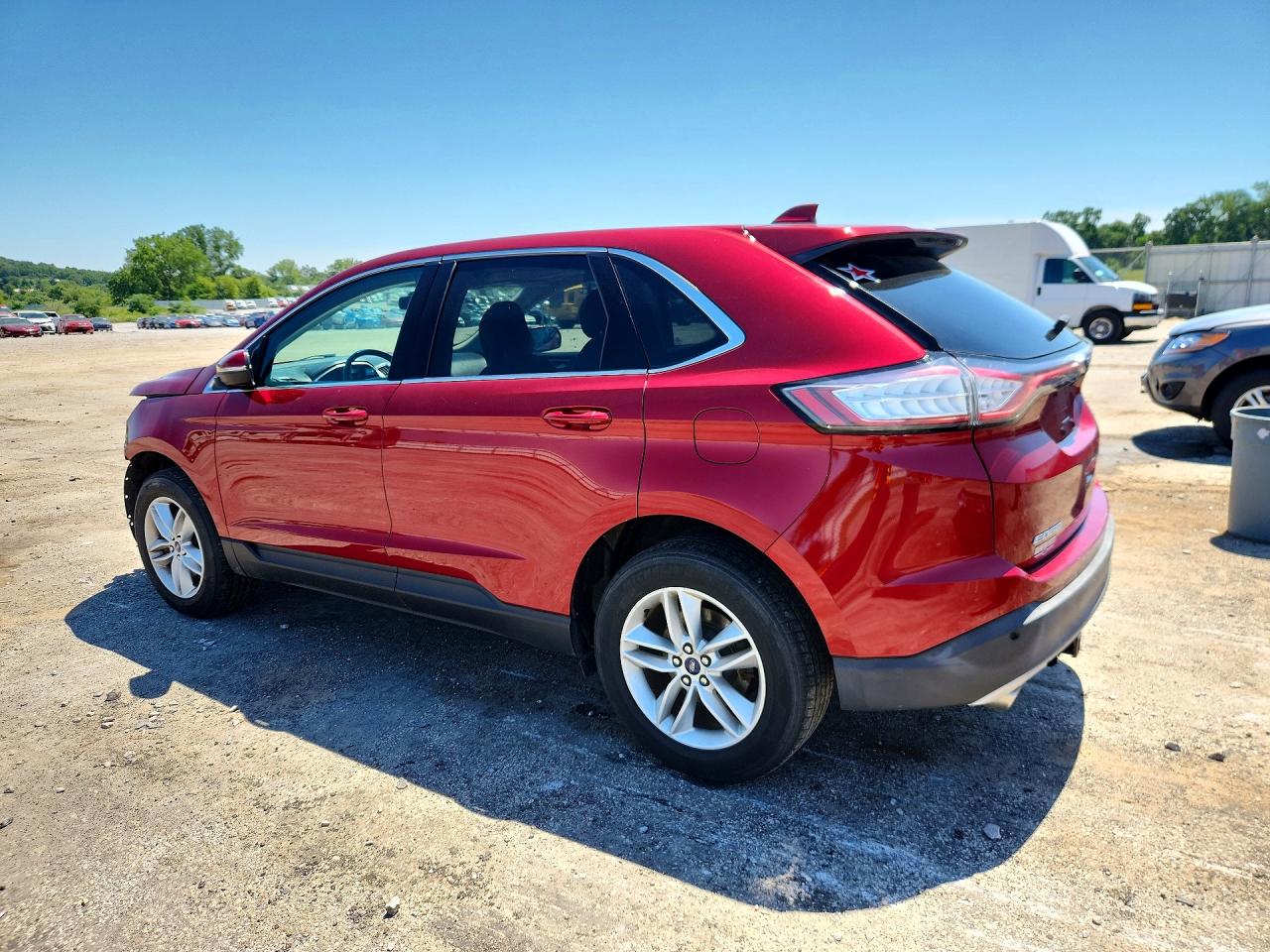 2015 Ford Edge Sel Red vin: 2FMTK4J91FBB25636