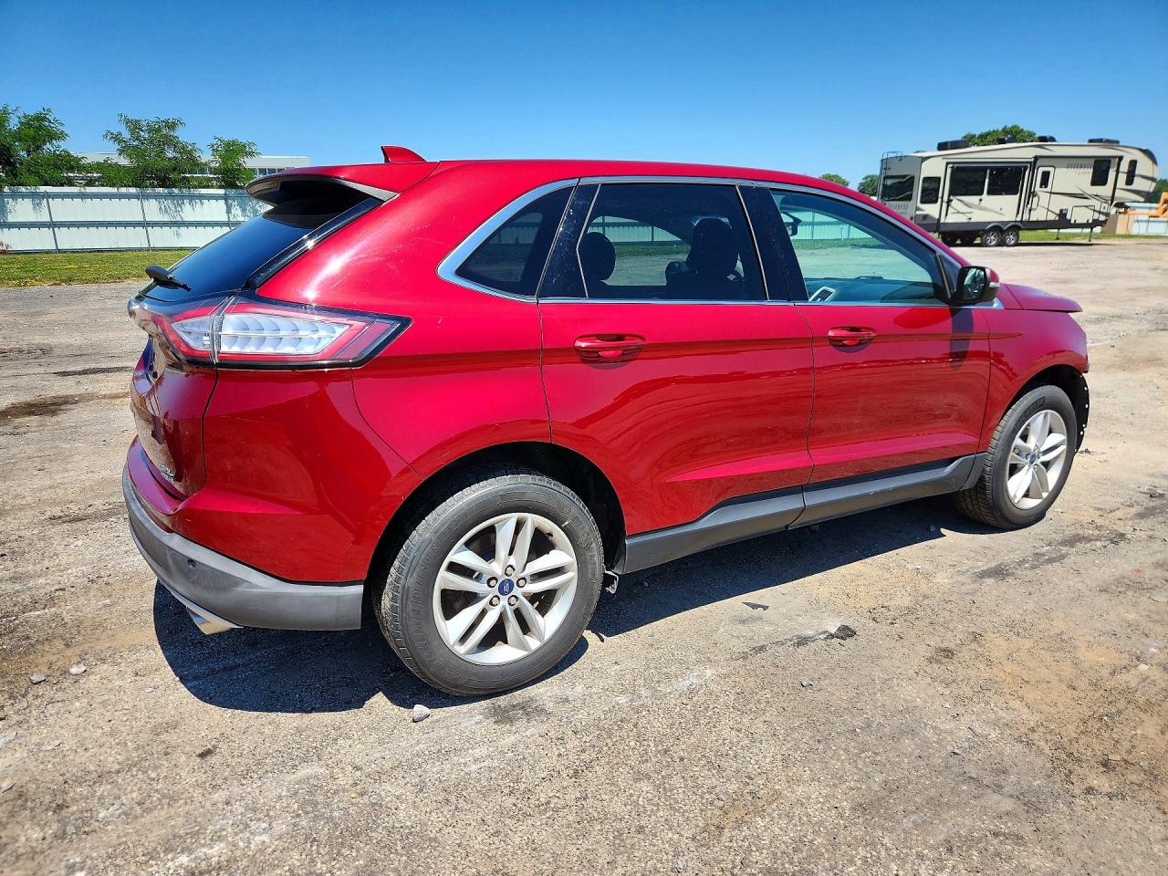 2015 Ford Edge Sel Red vin: 2FMTK4J91FBB25636