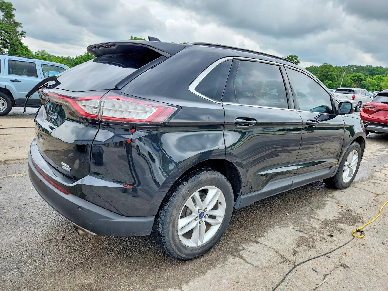 2015 Ford Edge Sel Black vin: 2FMTK4J91FBB68583