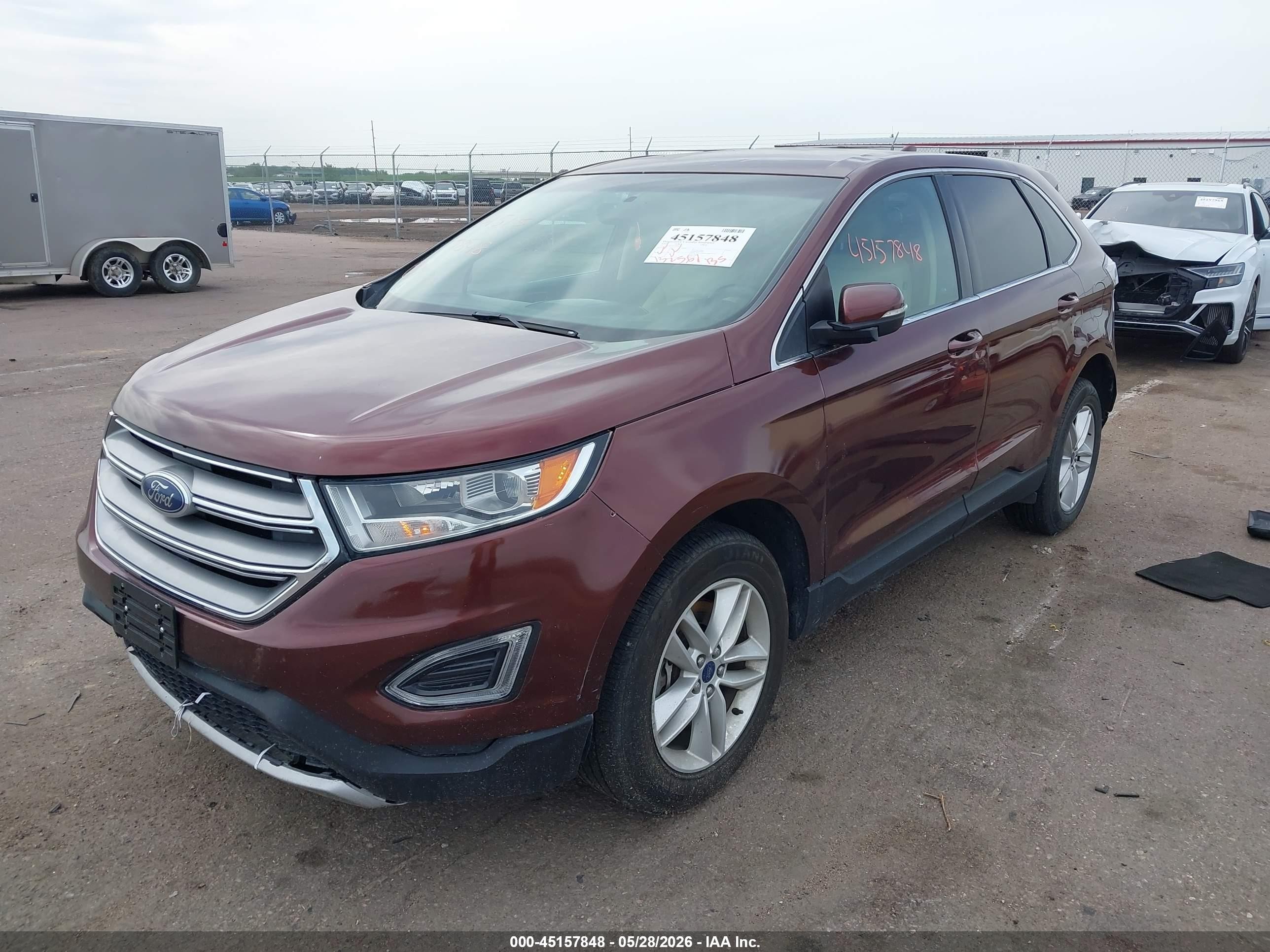 2015 Ford Edge Sel Orange vin: 2FMTK4J91FBB92236