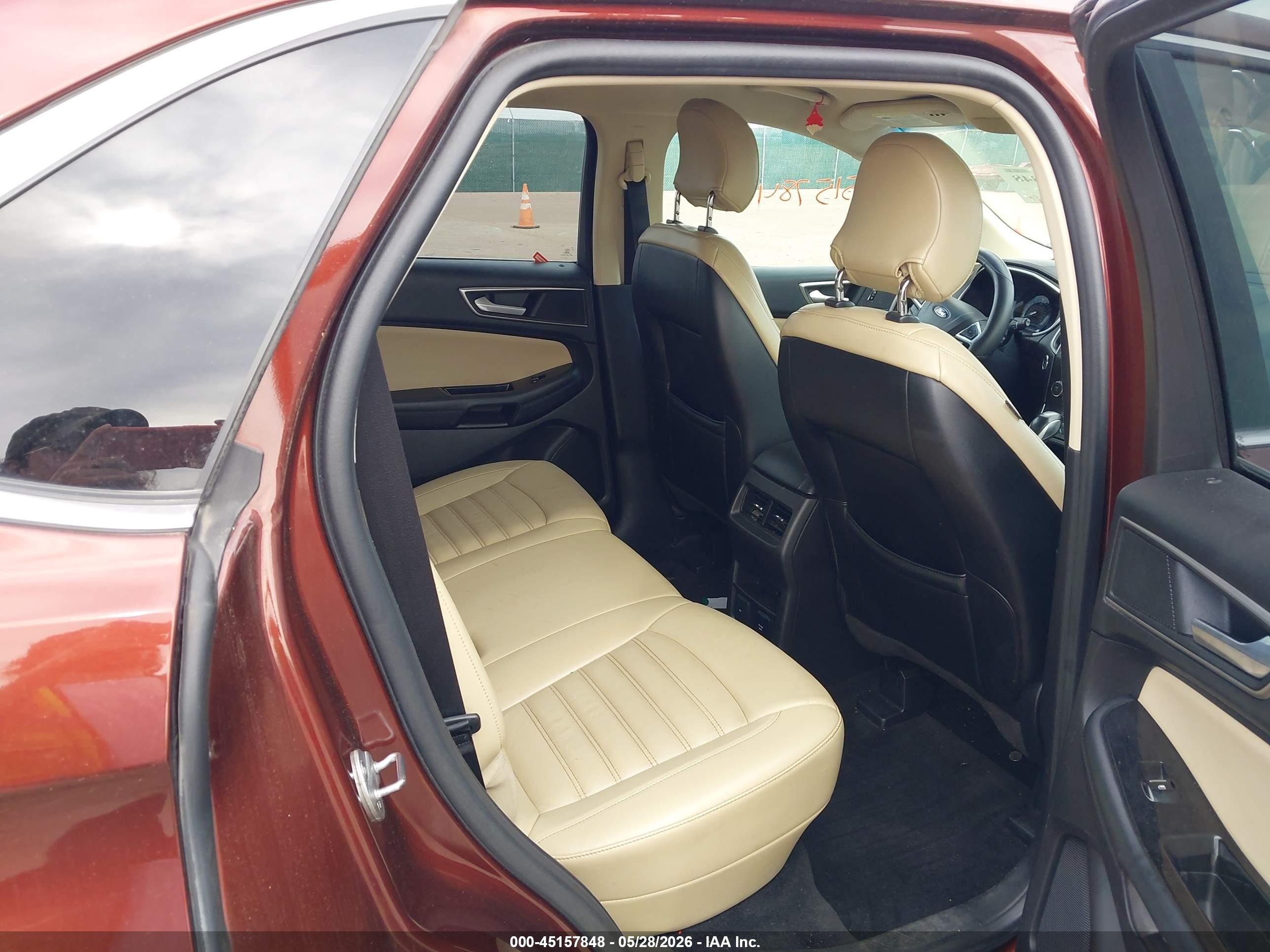 2015 Ford Edge Sel Orange vin: 2FMTK4J91FBB92236