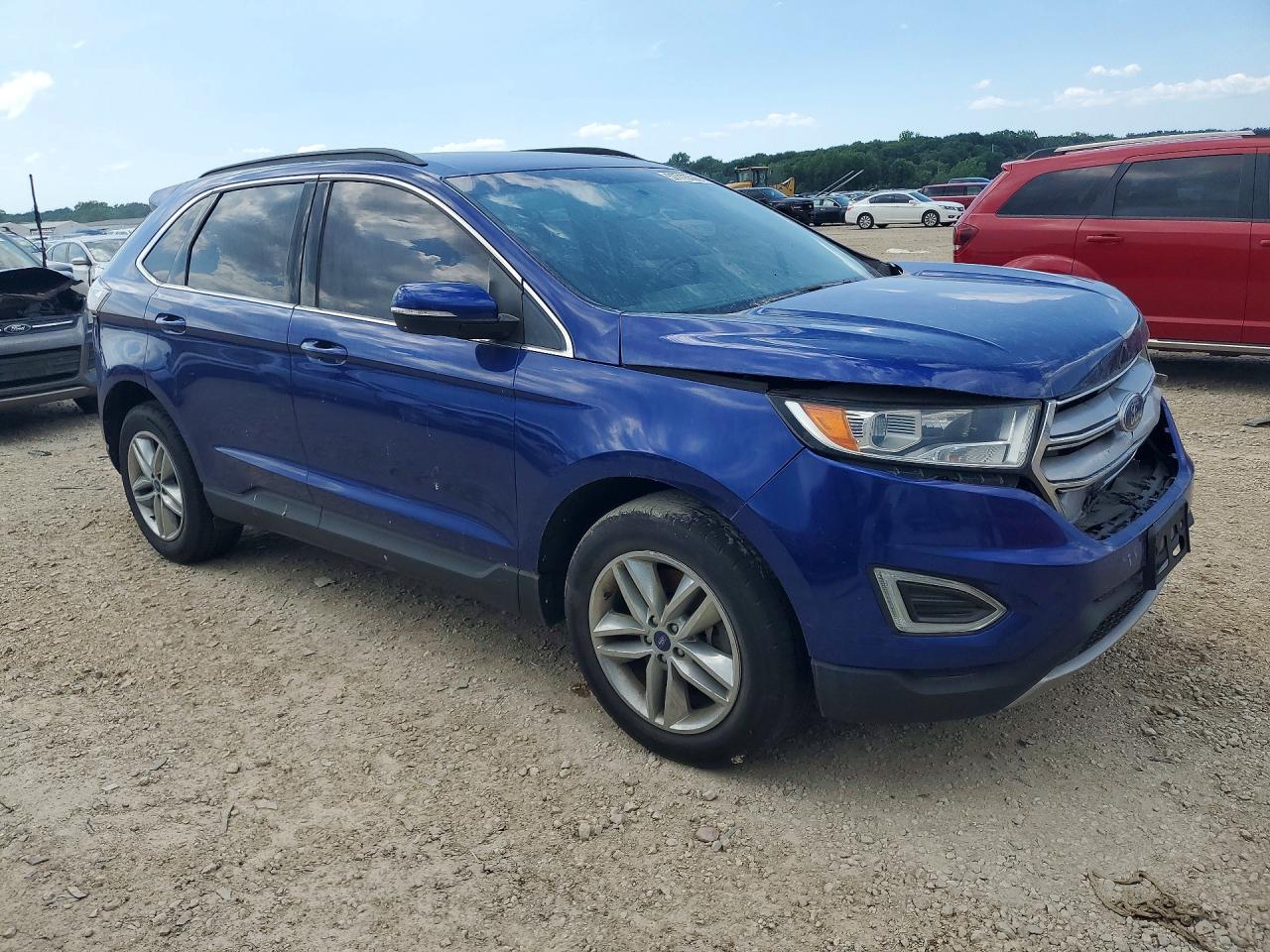 2015 Ford Edge Blue vin: 2FMTK4J91FBC07141