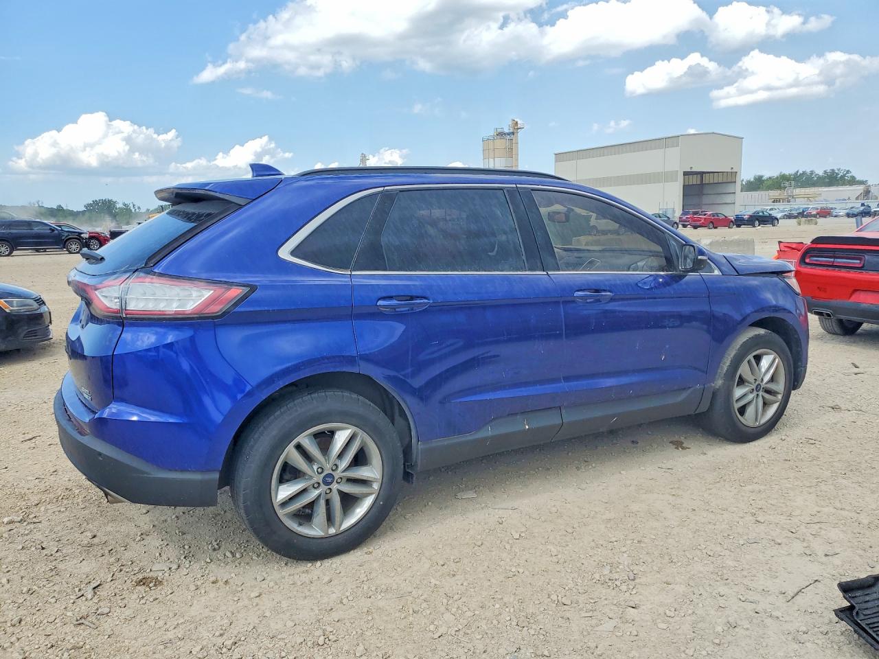 2015 Ford Edge Blue vin: 2FMTK4J91FBC07141