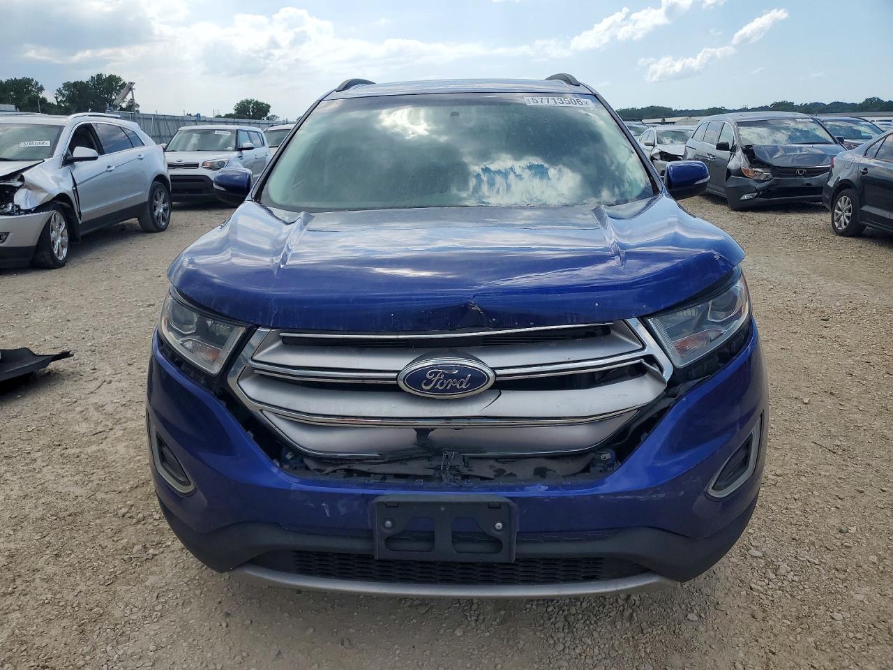 2015 Ford Edge Blue vin: 2FMTK4J91FBC07141