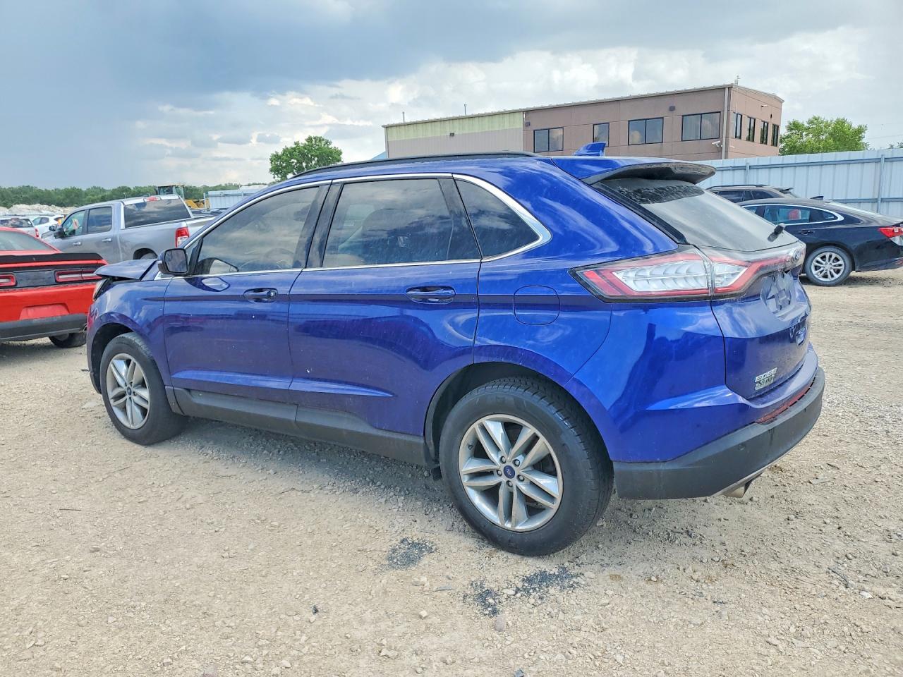 2015 Ford Edge Blue vin: 2FMTK4J91FBC07141
