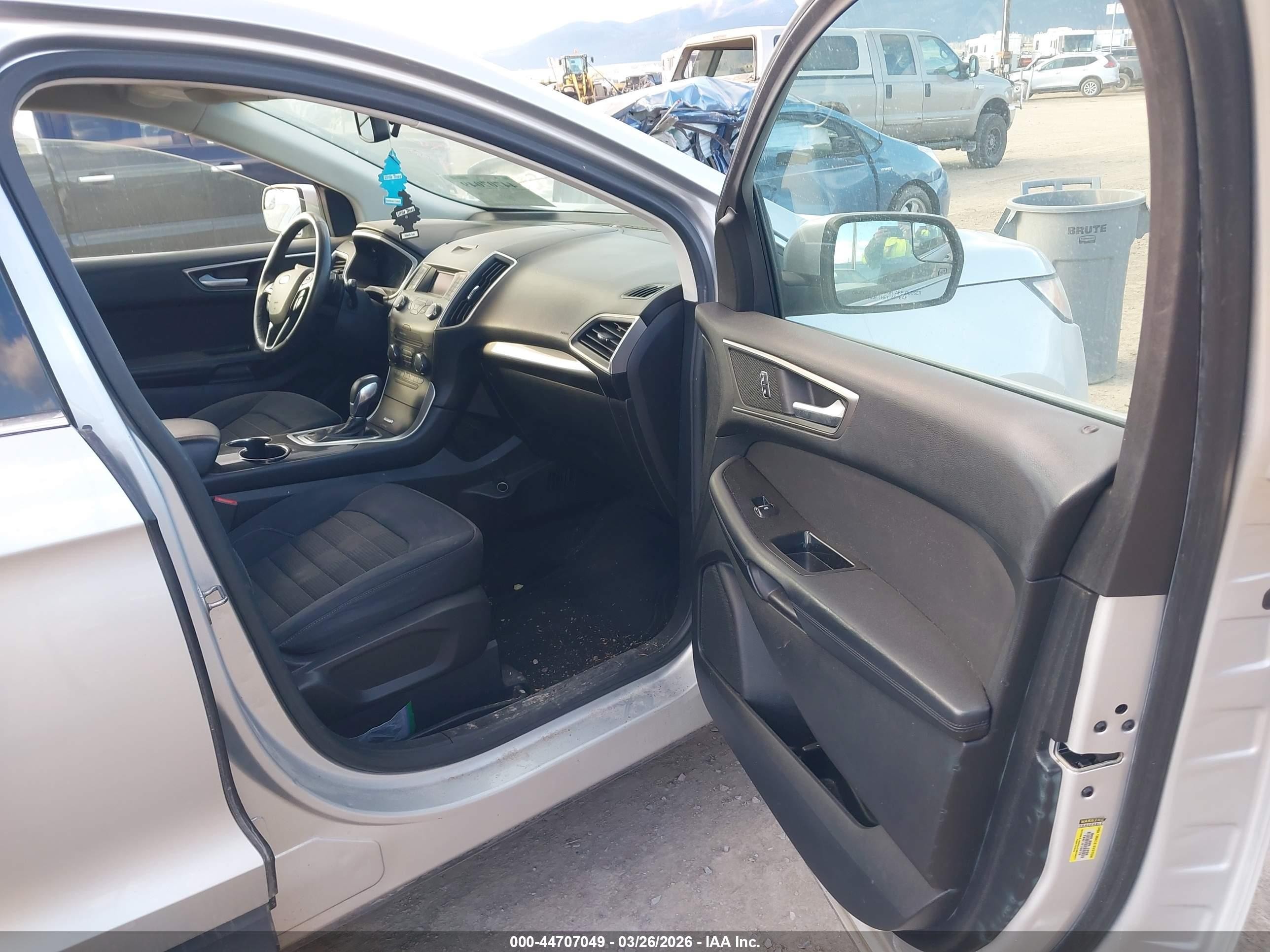 2015 Ford Edge Sel Silver vin: 2FMTK4J92FBB04049