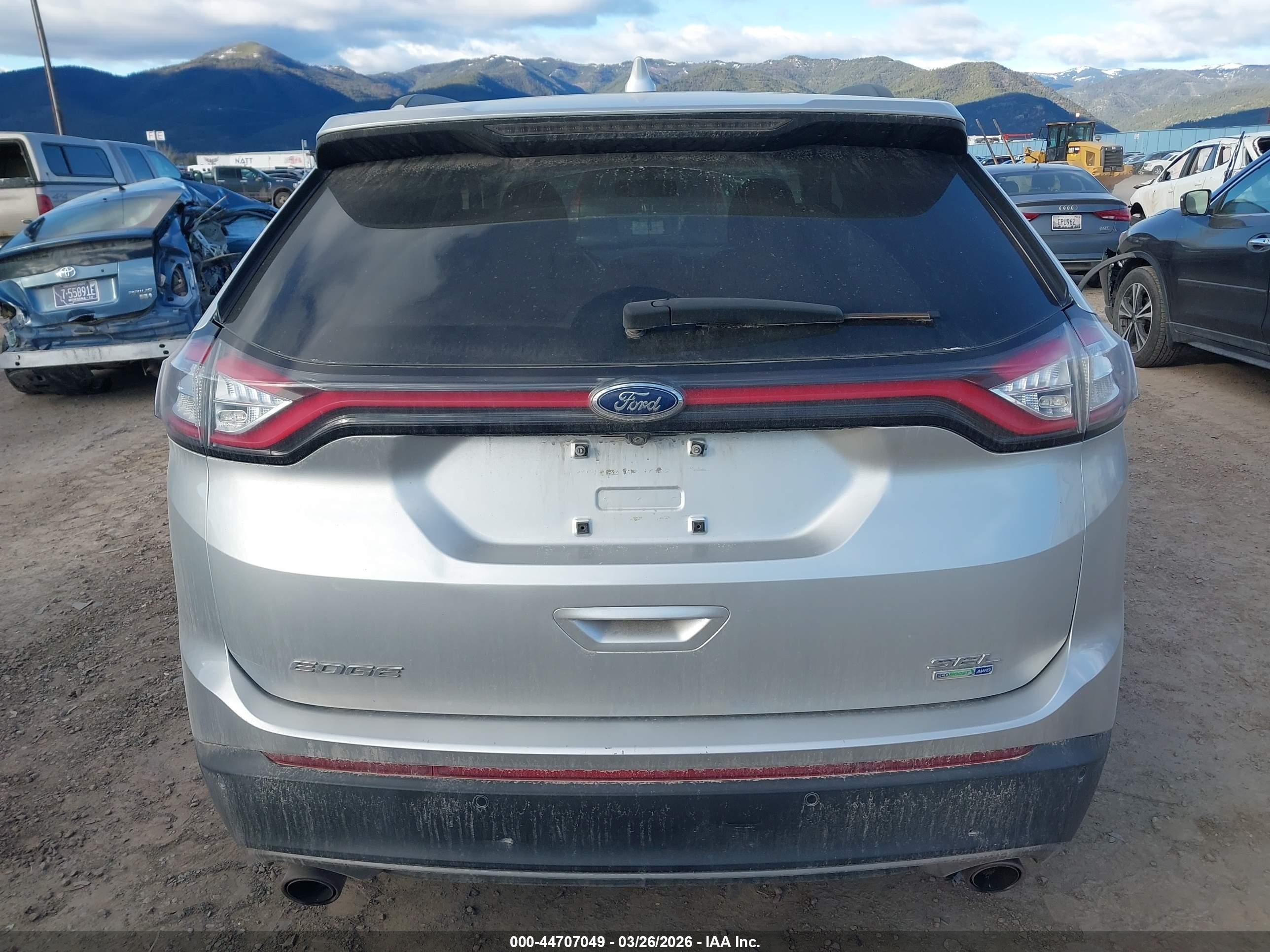 2015 Ford Edge Sel Silver vin: 2FMTK4J92FBB04049