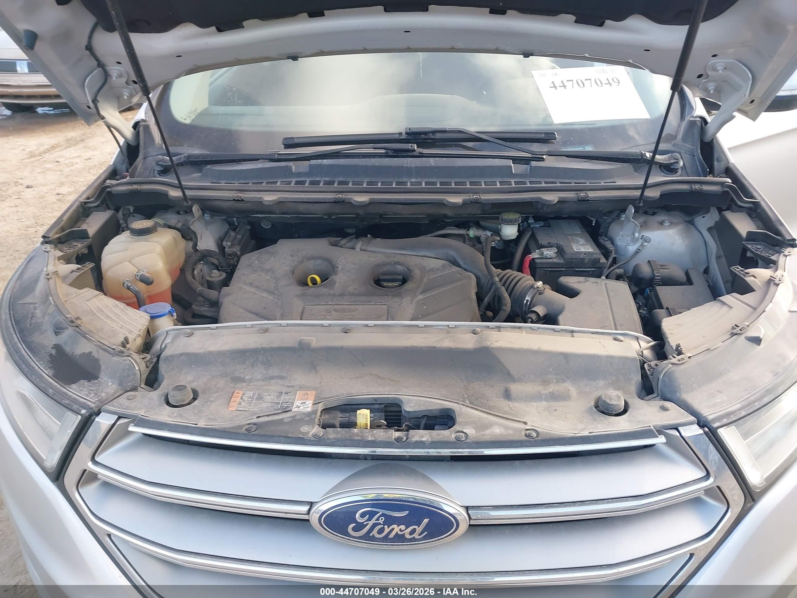 2015 Ford Edge Sel Silver vin: 2FMTK4J92FBB04049