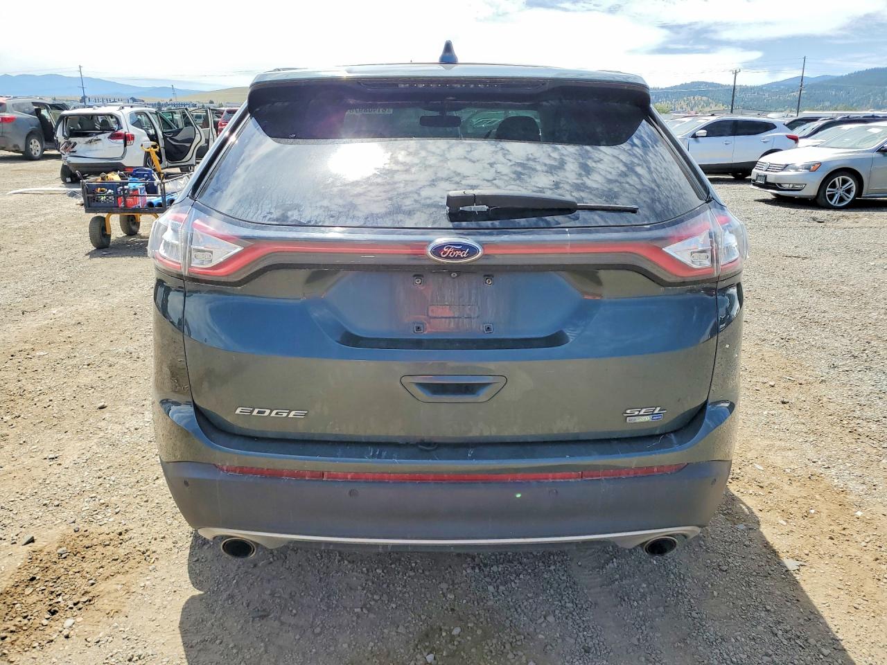 2015 Ford Edge Sel Charcoal vin: 2FMTK4J92FBB28285