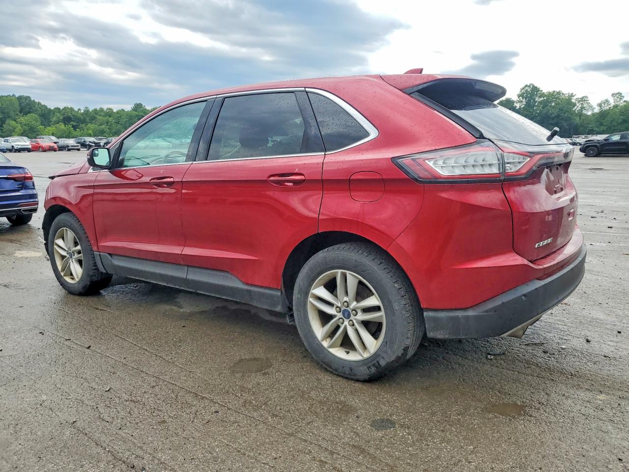 2015 Ford Edge Sel Красный vin: 2FMTK4J92FBB65806