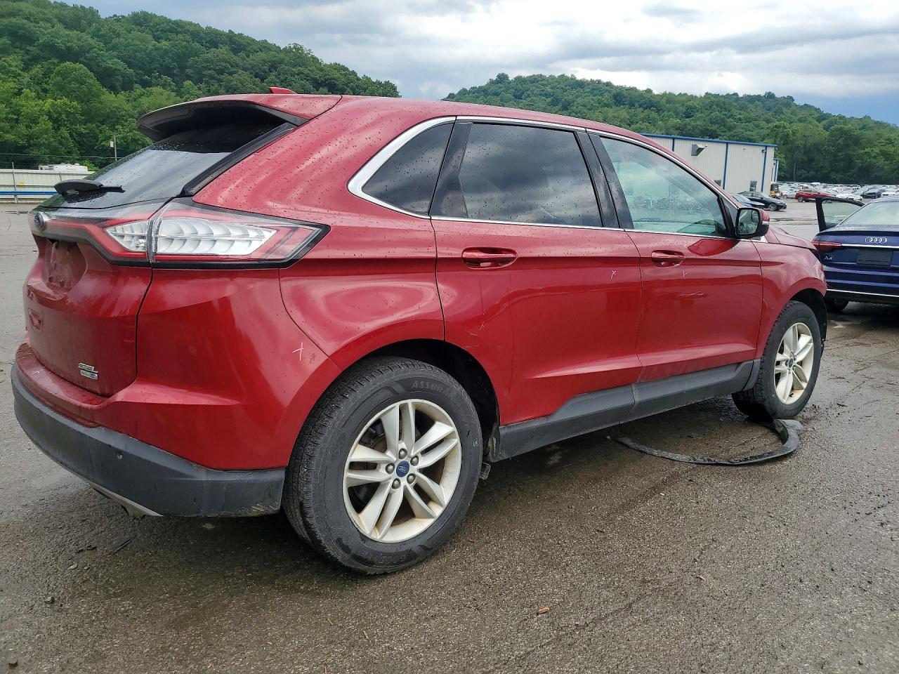 2015 Ford Edge Sel Красный vin: 2FMTK4J92FBB65806