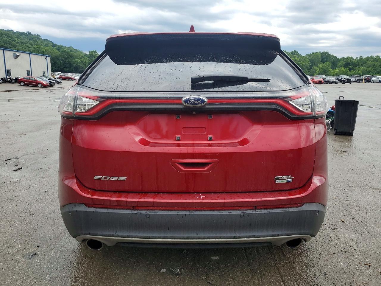 2015 Ford Edge Sel Красный vin: 2FMTK4J92FBB65806