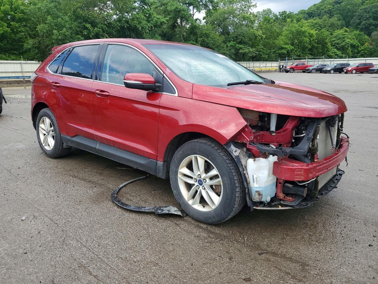 2015 Ford Edge Sel Красный vin: 2FMTK4J92FBB65806