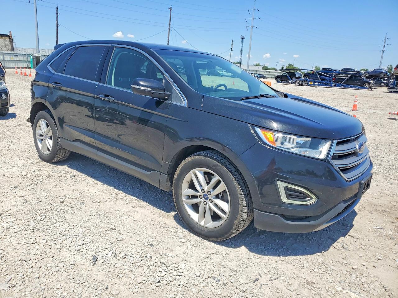 2015 Ford Edge Sel Black vin: 2FMTK4J92FBB66051