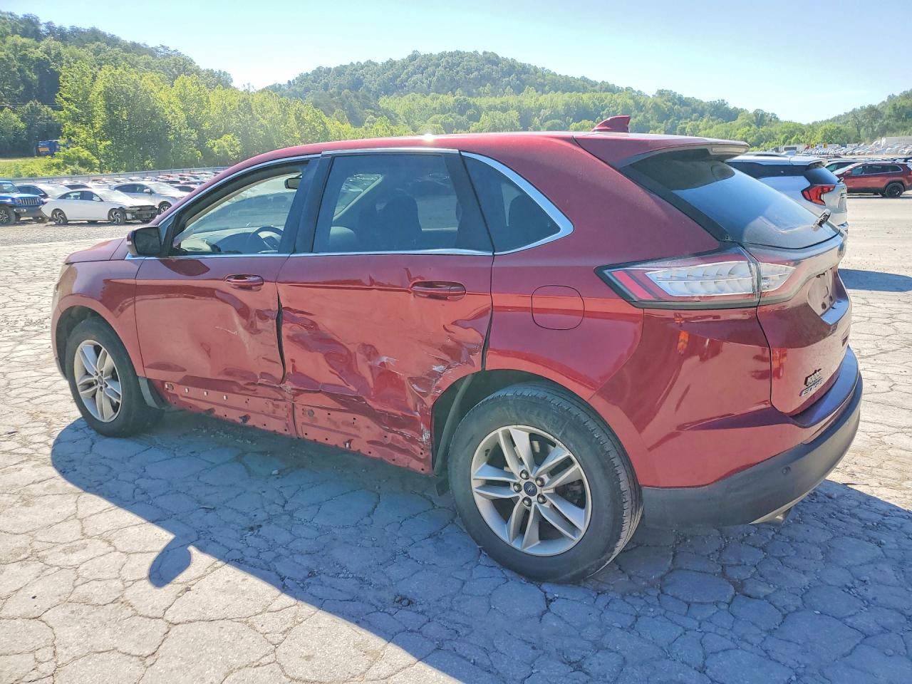2015 Ford Edge Sel Red vin: 2FMTK4J92FBB95596