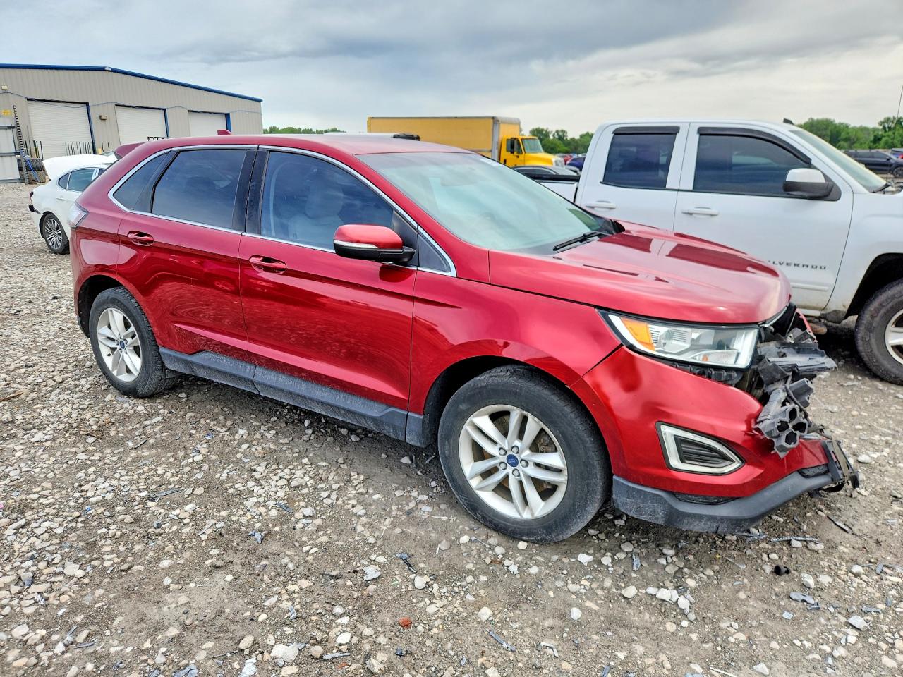 2015 Ford Edge Sel Red vin: 2FMTK4J93FBB73249