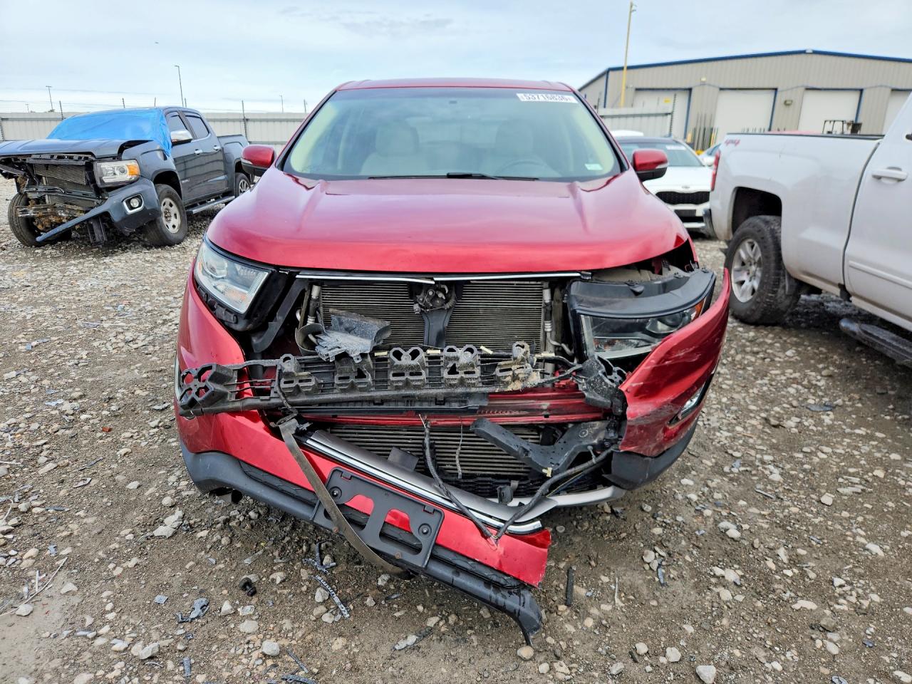 2015 Ford Edge Sel Red vin: 2FMTK4J93FBB73249