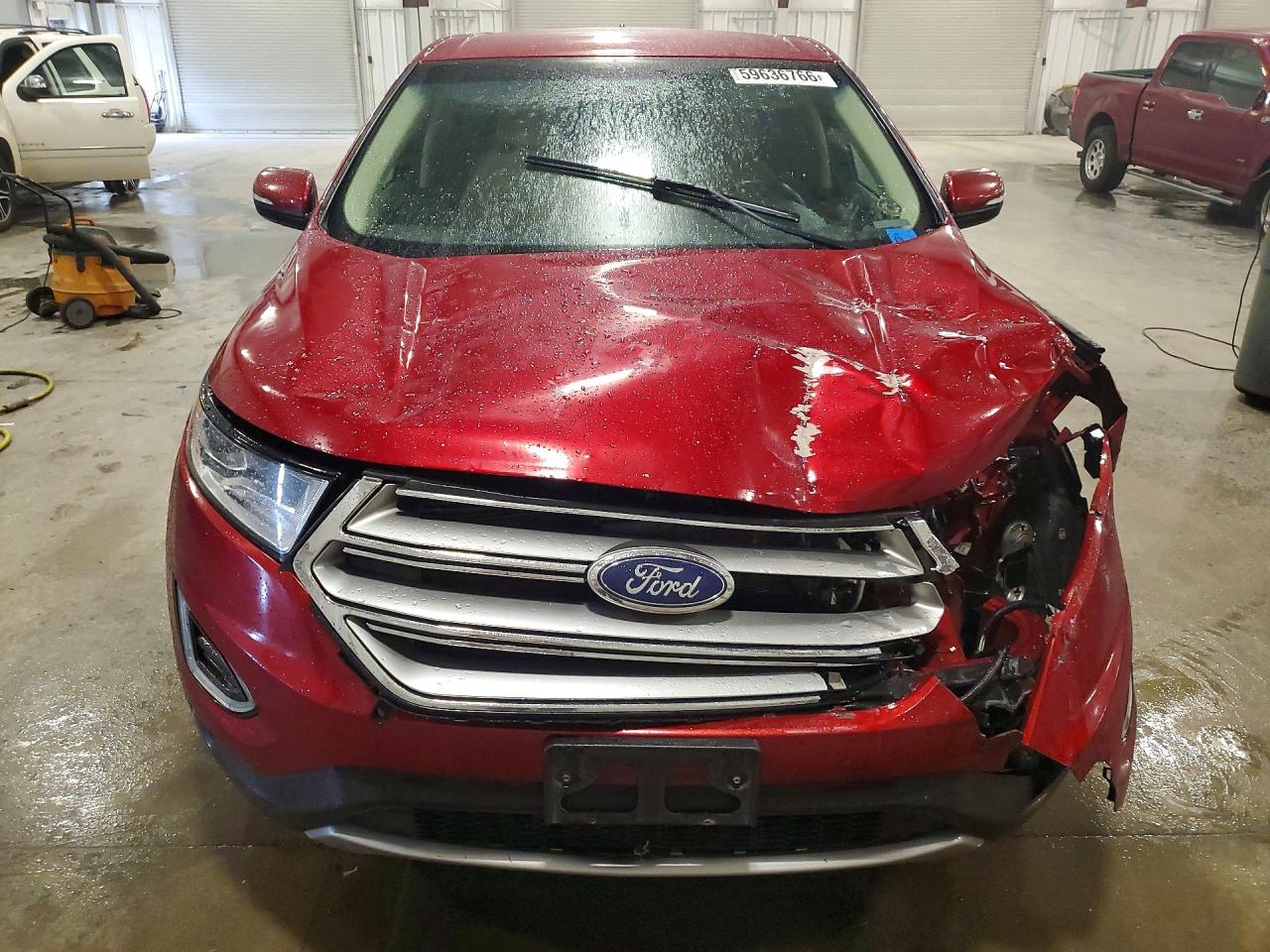 2015 Ford Edge Sel Red vin: 2FMTK4J93FBB90844