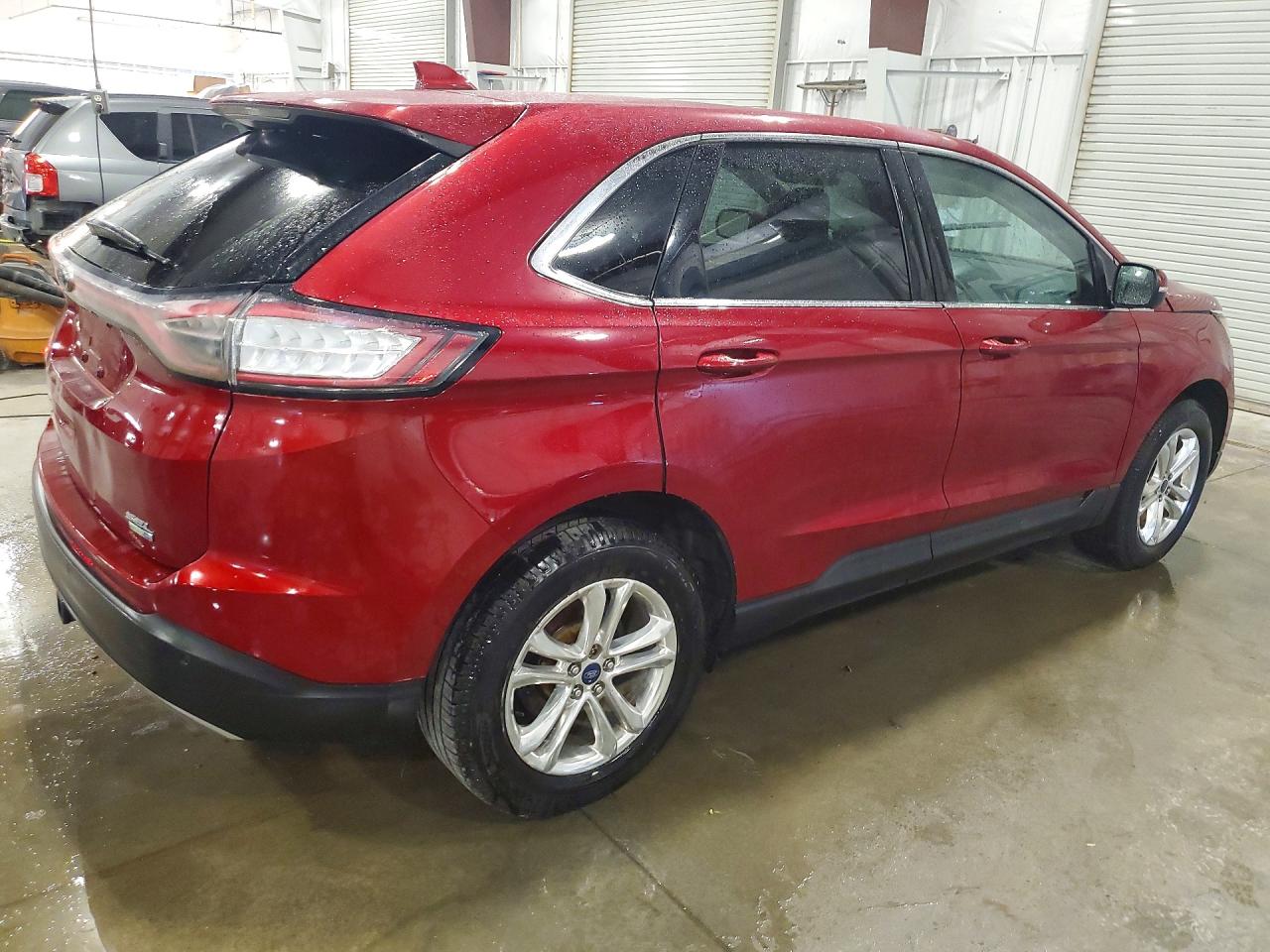 2015 Ford Edge Sel Red vin: 2FMTK4J93FBB90844