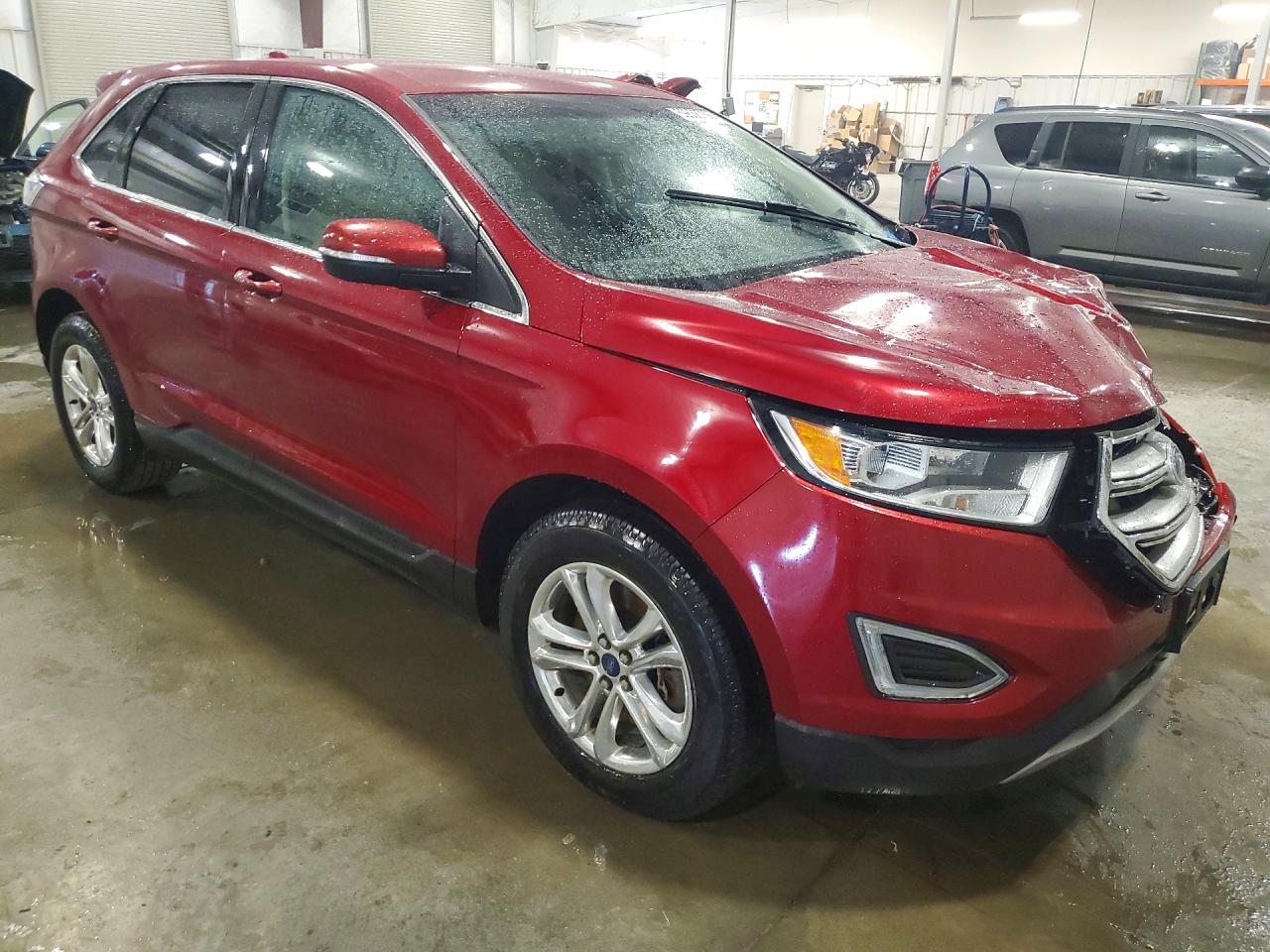 2015 Ford Edge Sel Red vin: 2FMTK4J93FBB90844