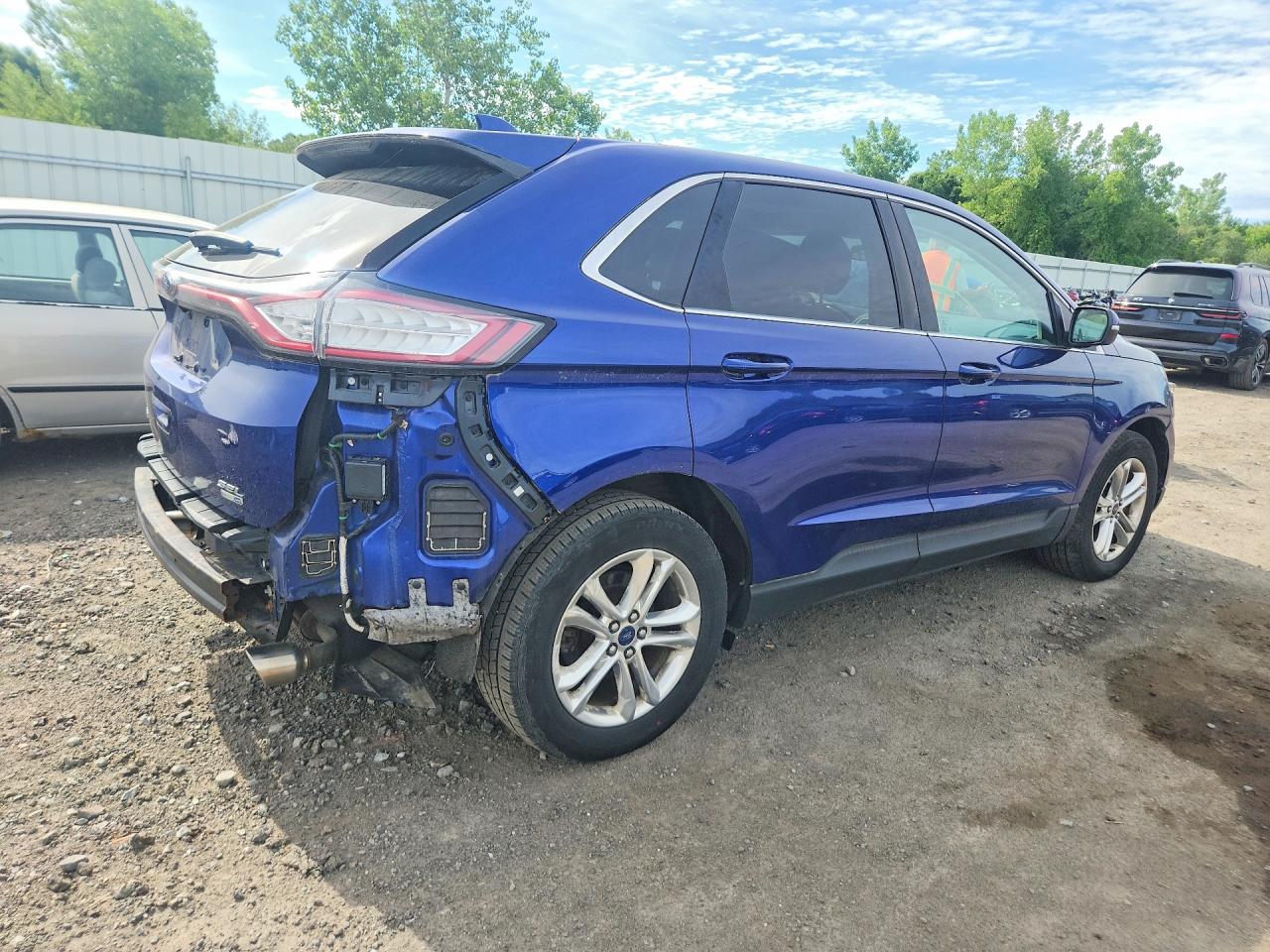 2015 Ford Edge Sel Blue vin: 2FMTK4J93FBC18254