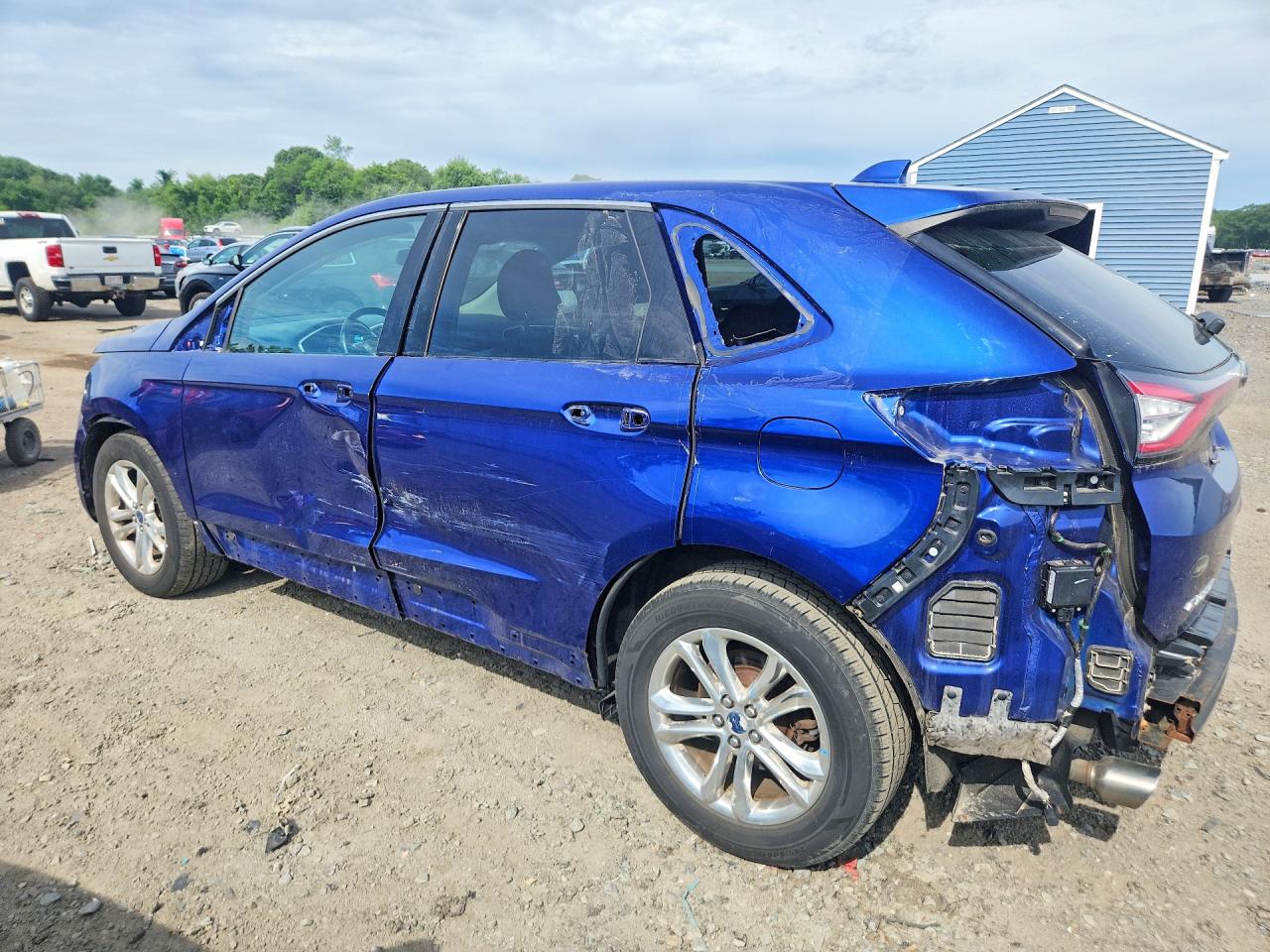 2015 Ford Edge Sel Blue vin: 2FMTK4J93FBC18254