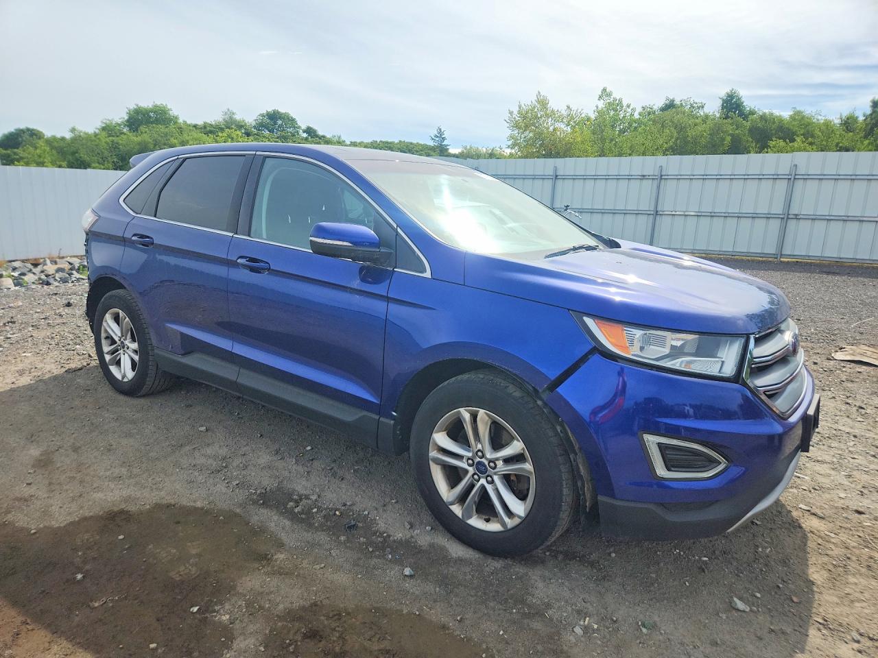 2015 Ford Edge Sel Blue vin: 2FMTK4J93FBC18254
