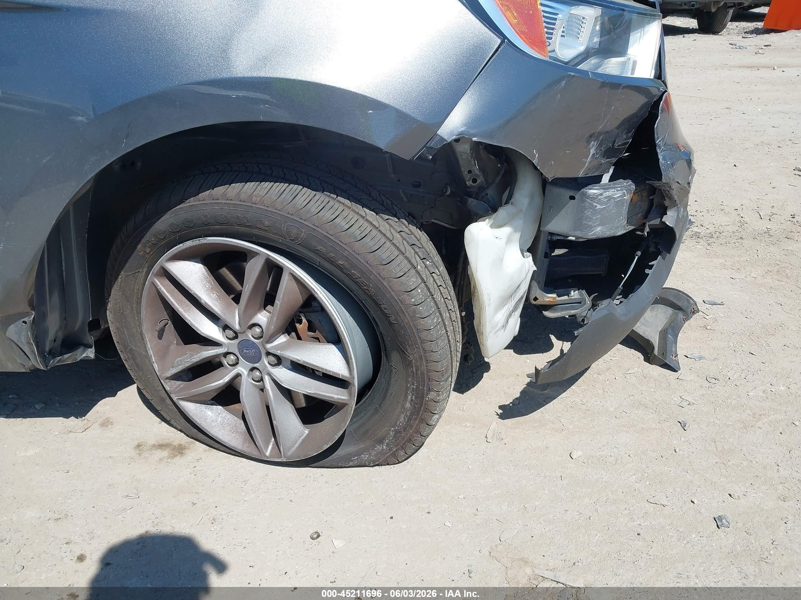 2015 Ford Edge Sel Серый vin: 2FMTK4J94FBB10905